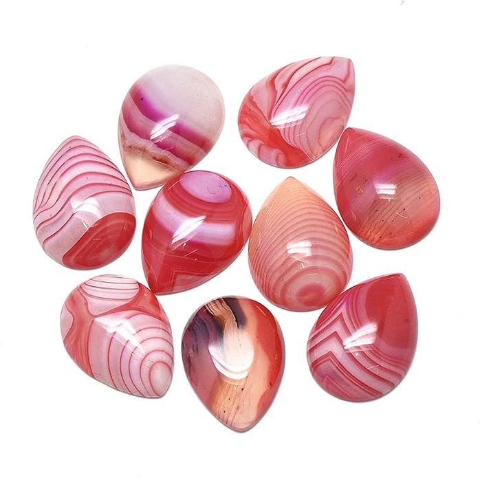 Fashewelry Natural Teardrop Flat Back Cabochons Beads by FASHEWELRY