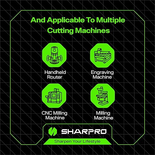 1/4 Inch Shank Single Flute (O Flute) Cutter Carbide Spiral Router 1/8 Inch Cutting Diameter Carbide Single Flute CNC Router Bit, Ideal for Aluminum, Plastic, Acrylic, Wood, MDF and PVC