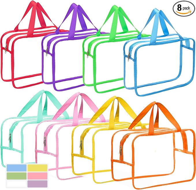 8 Packs 8 Colors Large Toy Storage Bags by Mhtdet