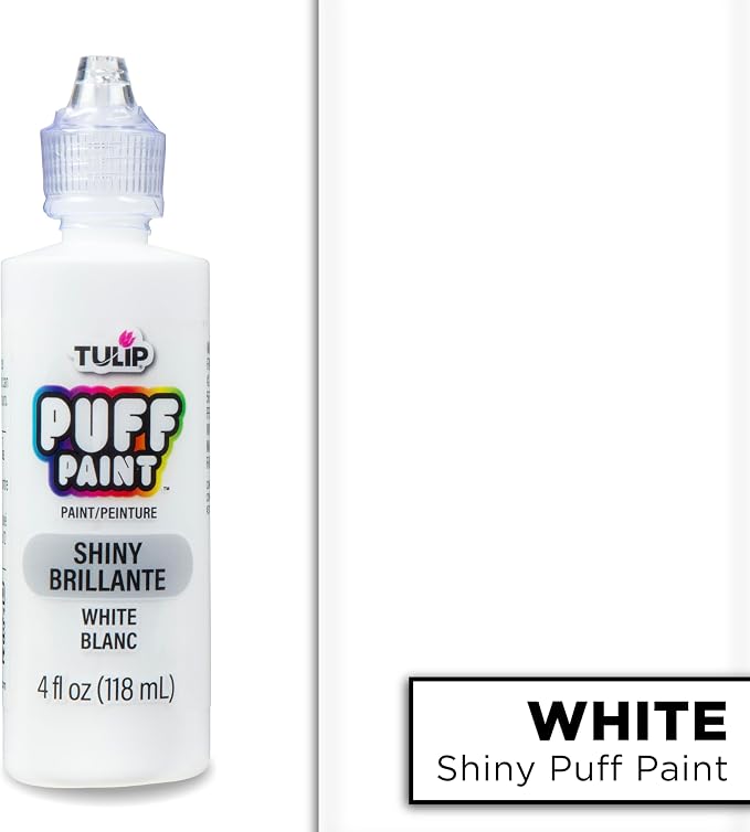 Tulip Puff Paint Slick White 4 Fl Oz - Image 2