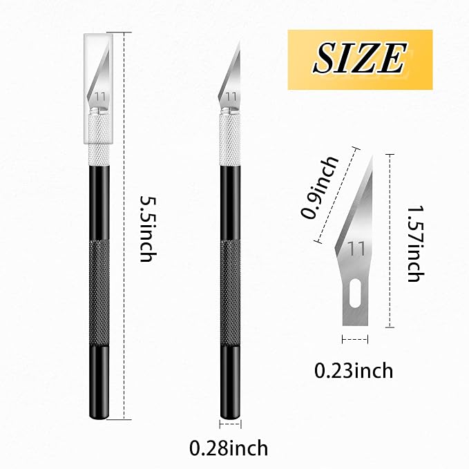 JTIEO Exacto Knife Set, 74 Pack Hobby Knife - Image 6