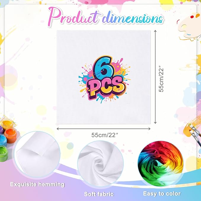 Cotton White Bandana, Handkerchiefs Headband Head Wrap Scarf - Image 2
