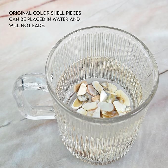 Natural Crushed Shells Chips Irregular Mother of Pearl Seashell Fragments Sea - Image 4