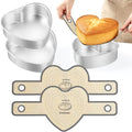 8 Inch Heart Shaped Cake Pan Set by Enskatec