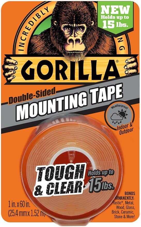 Gorilla Mounting Tape, Tough and Clear, Double-Sided - Image 2