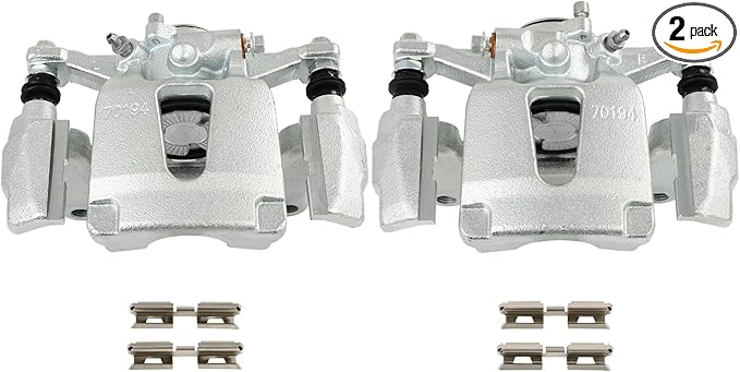 SCITOO 18B5501 18B5500 Rear Left & Right Disc Brake Calipers w/Bracket Fit For Ford For F-150 2015-2017, Single Piston