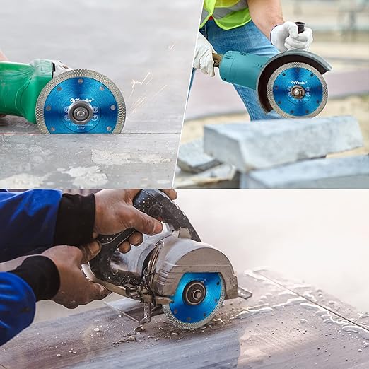 GoYonder Super Thin 4" Grinder Blades Tile Blade, Diamond Saw Blade for Cutting Porcelain Tiles Granite, 105mm Tile Cutting Blade for Angle Grinder