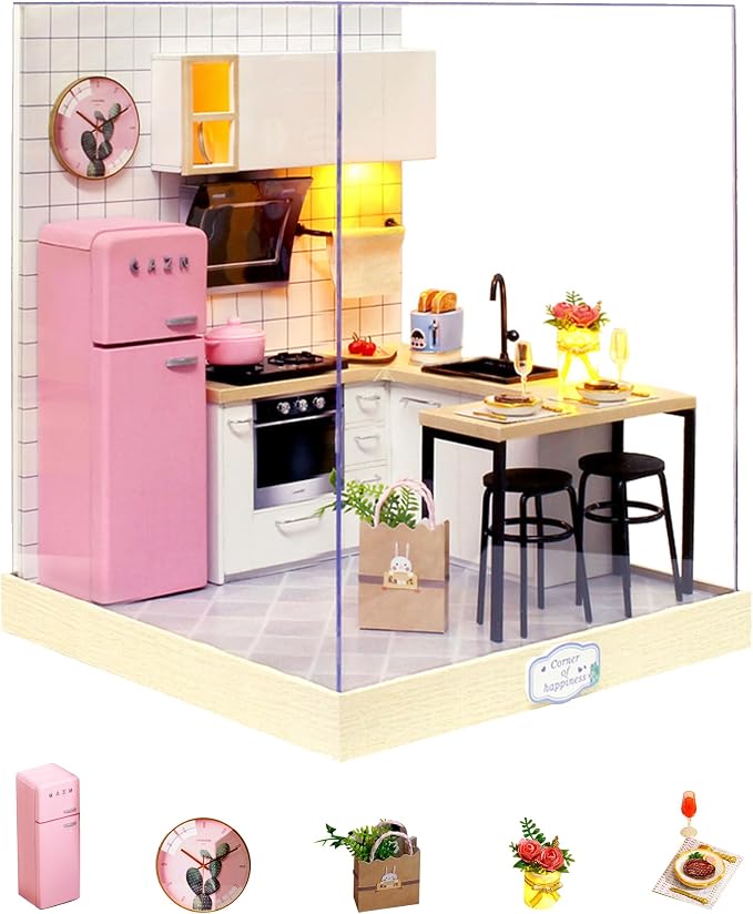 Flever Dollhouse Miniature DIY House Kit Creative Room by Flever