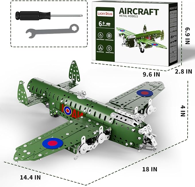 Lucky Doug STEM Building Projects Model Airplane Set - Image 6