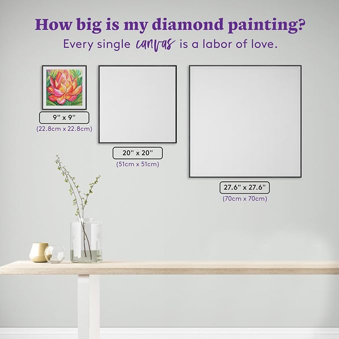 DIAMOND ART CLUB Fire Opal Succulent Diamond Painting Kit, Fun DIY Crafts - Image 4