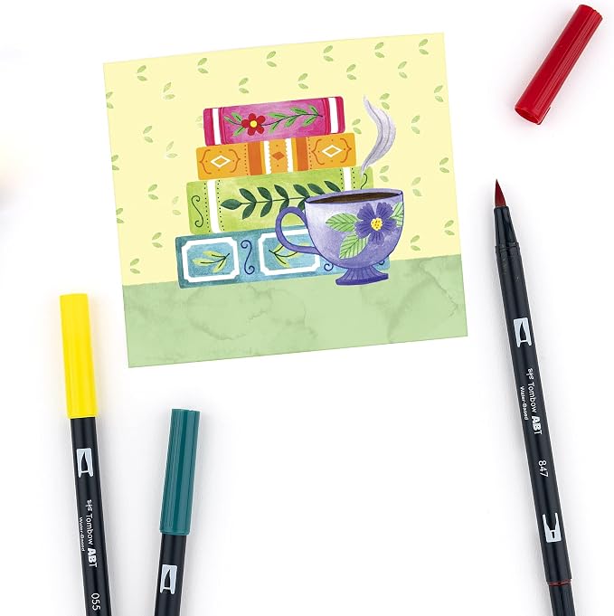 Tombow Dual Brush Marker 10-Piece Set: Primary - Image 9