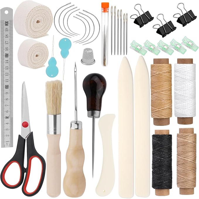 41 Pcs Book Binding Kits 3 Pcs Bone Folder Paper Creaser Paper Folding Tool - Image 9