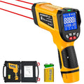 -58°F to 3992°F High-Precision Triple-Laser Infrared Thermometer, 50:1 Measuring Range, Suitable for Industrial and Home Applications, Industrial furnaces, Metal Processing, and HVAC Inspection