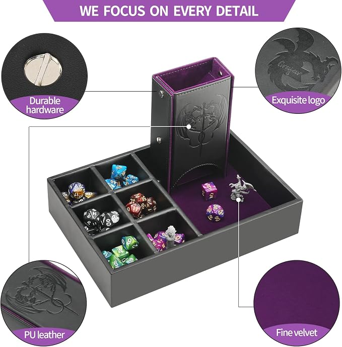 Grajar DND Dice Tray and Dice Tower - Image 5