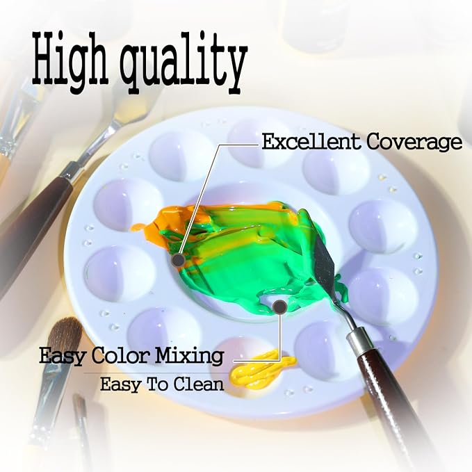 Artkey Acrylic Paint Set, 16 Colors 2 oz/59 ml Acrylic Paint Kit - Image 4