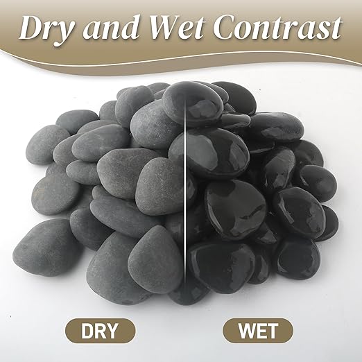 Quibbay 5 lbs Natural Mexican Beach Pebbles, 1-2 Inch Large River Rocks - Image 3