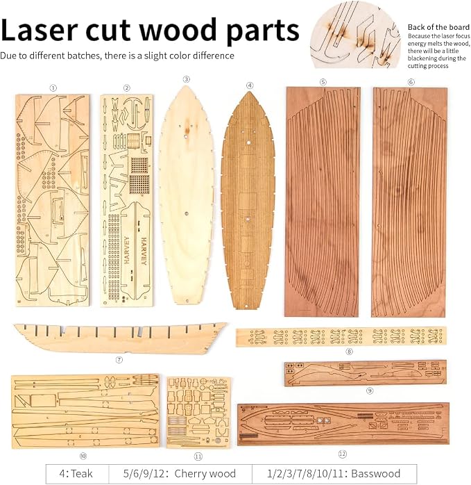 GAWEGM Wooden Ship Model Building Kits - Image 3