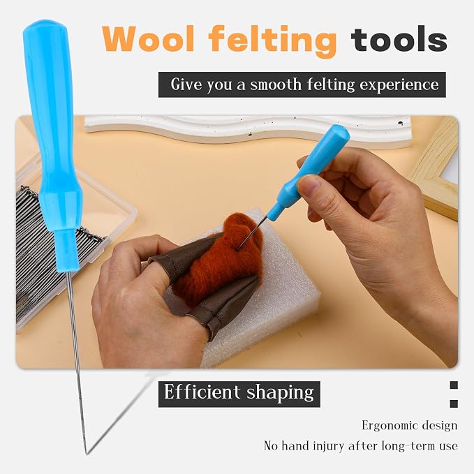 QMNNMA 100Pcs Needle Felting Needles, Needle Felting Tools - Image 5