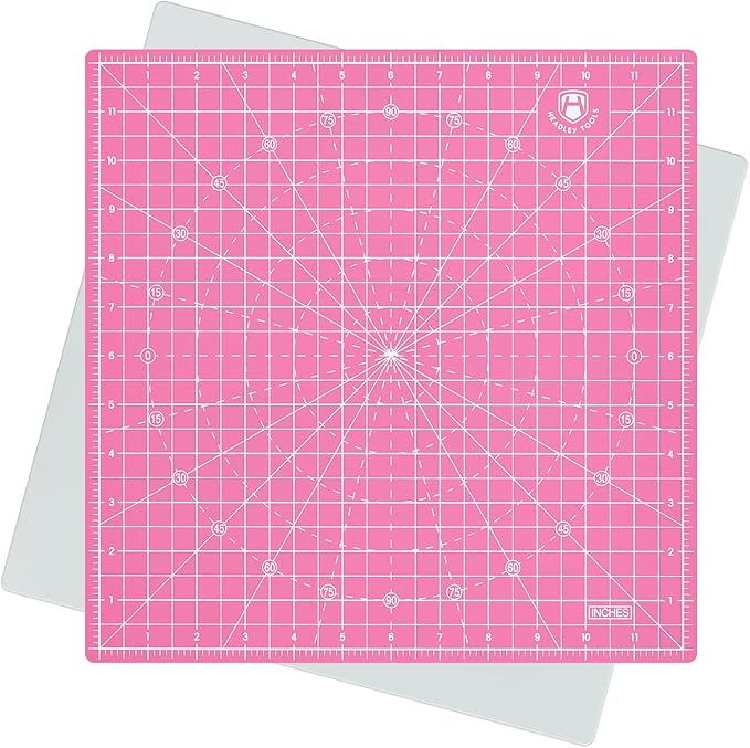Headley Tools 12"x12" Rotating Cutting Mat, Self Healing Mat by HeadleyTools