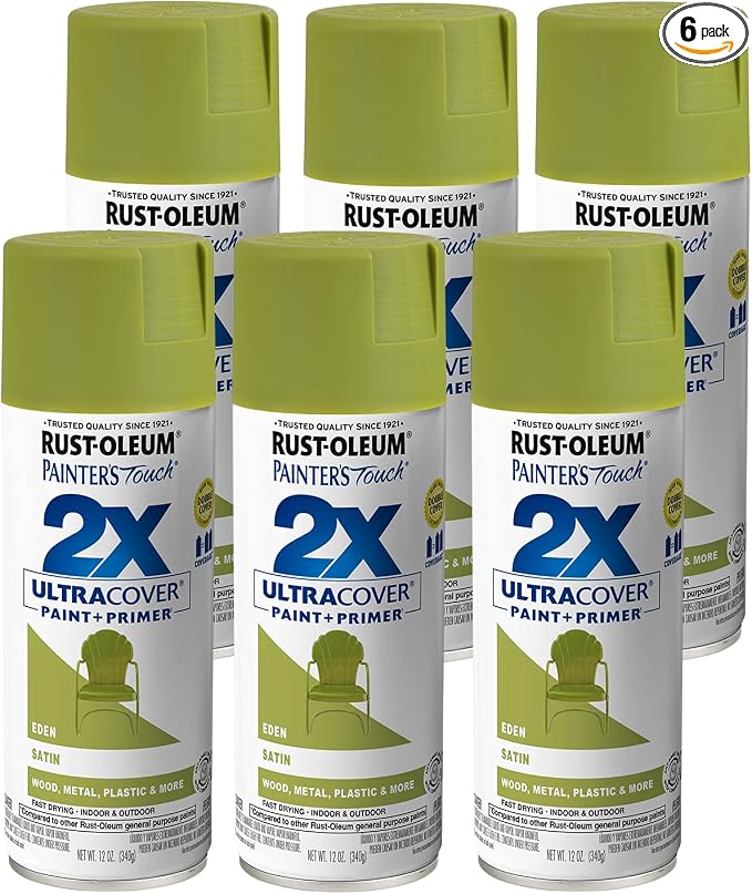 Rust-Oleum 334065-6PK Painter's Touch 2X Ultra Cover Spray Paint, 12 oz by Rust-Oleum