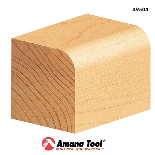Amana Tool - 49504 Carbide Tipped Corner Round 1/4 Radius x 1" Dia x 1/2 x 1/4 Shank