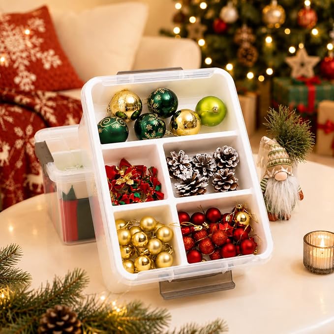 Citylife 17QT Clear Craft Organizers and Storage Box - Image 11