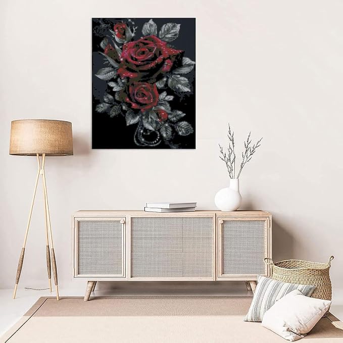 Flowers Stamped Cross Stitch Kits Flowers Cross Stitch Patterns, Dimensions - Image 5