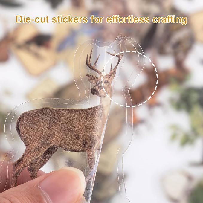 Nature Themed Transparent Pre-Cut Stickers - Image 2