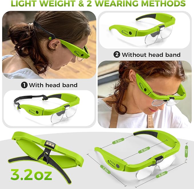 Magnifying Glass with Light, 1.5X-5.0X Magnifying Glasses, Rechargeable - Image 5