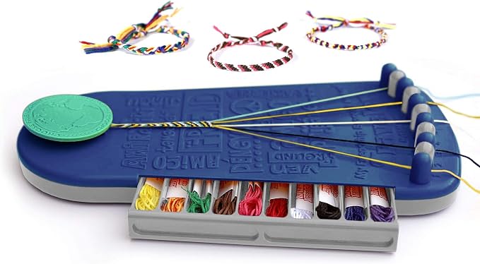 Choose Friendship Bracelet Making Kit – 20 Pre-Cut Threads, Portable Loom - Image 8