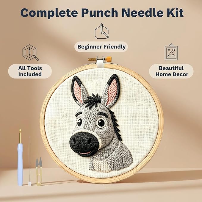 AohaiNova Punch Needle Kits for Adults Beginner, Punch Needle Starter Kit Easy - Image 2