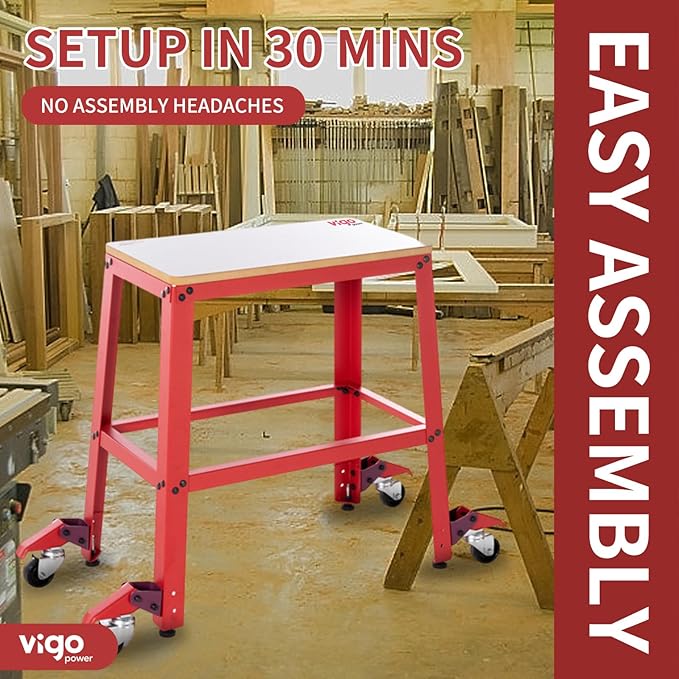 Universal Planer Stand, Drill Press Stands with Wheels, 700 lbs Heavy Loads, Tool Stands for Woodworking and Garage, for Most Scroll Saw Stand, Bench Grinder Stand, Jointer Stand, Bandsaw Stand