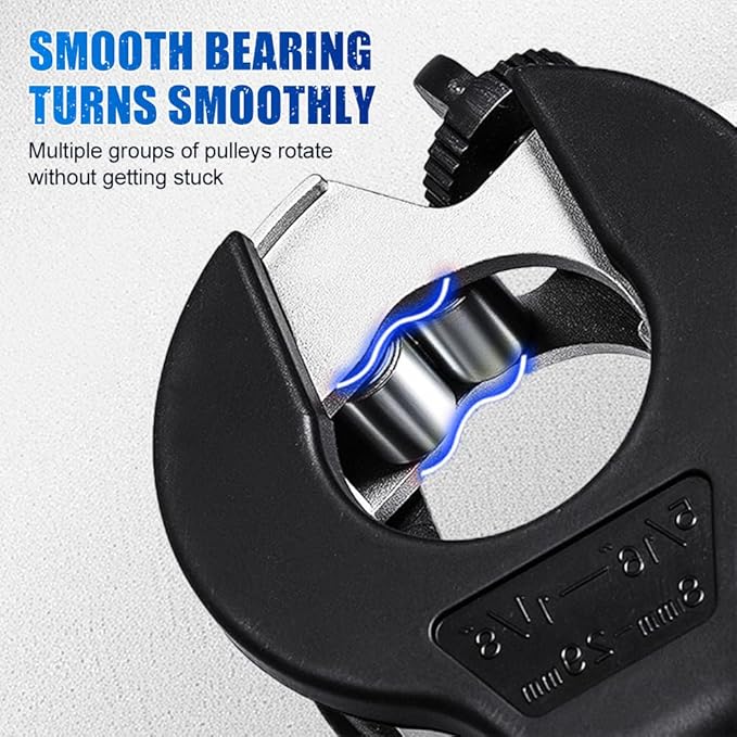 Ratcheting Tubing Cutter, 2 In 1 Close Quarters Tube Cutter 1/4" To 7/8", Large Bearing Type Ppr Pipe Ratchet Cutter, Adjustable Blade Pipe Cutting Tool with Replaceable Alloy PVC Steel Blade