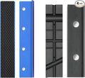 WORKPRO 2-Pair Vise Jaw Pads 6 inch & 5.5 inch, Magnetic Vice Jaw Covers Protectors, 5-1/2 inch Multi-Groove Jaw Pads and 6 inch Aluminum Pads Set