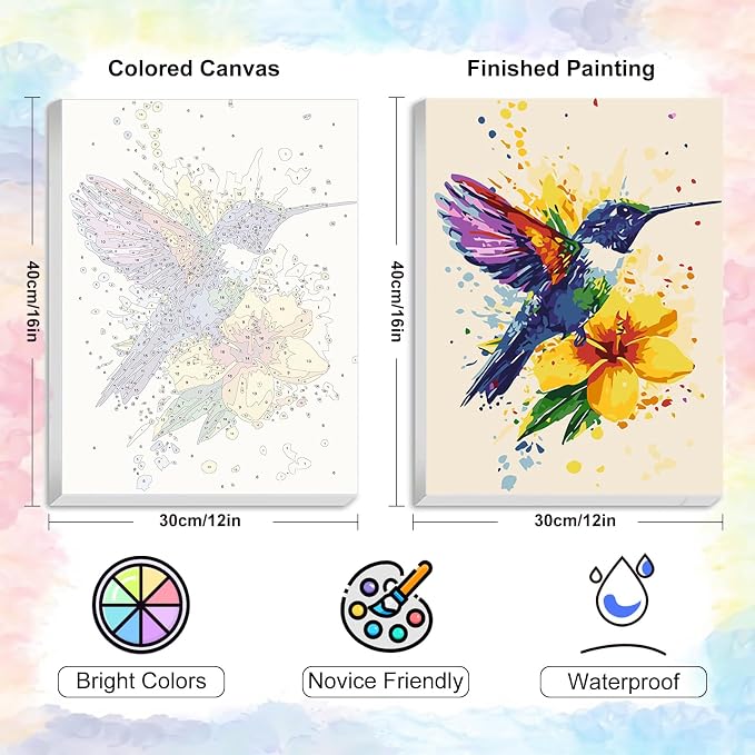 Yezavesu Framed Paint by Numbers Kit - Image 3