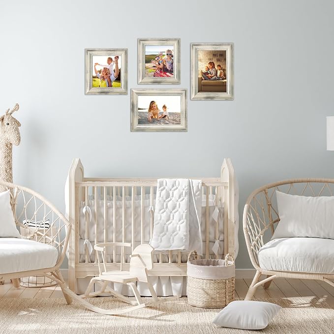 8x10 Picture Frames Set of 4 Rustic Retro Photo Frame- Ornate Finish Photo Frame - Image 4