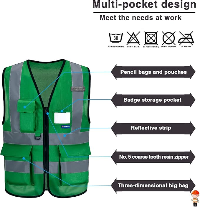 A-SAFETY green work vest