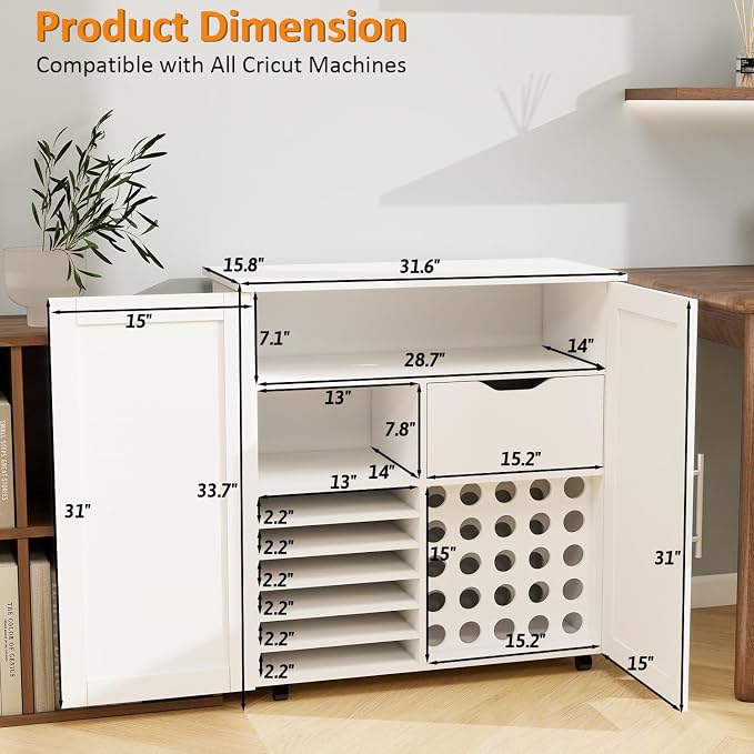 Craft Cart Cabinet Compatible - Image 2
