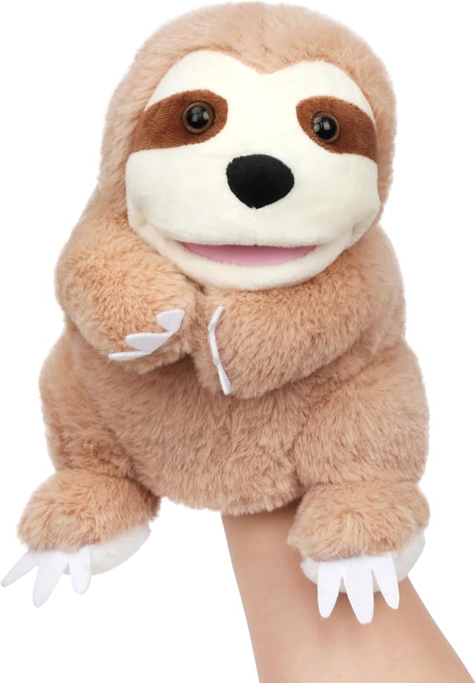 Easfan Sloth Hand Puppet with Movable Mouth Interactive Storytelling Cute Soft by Easfan