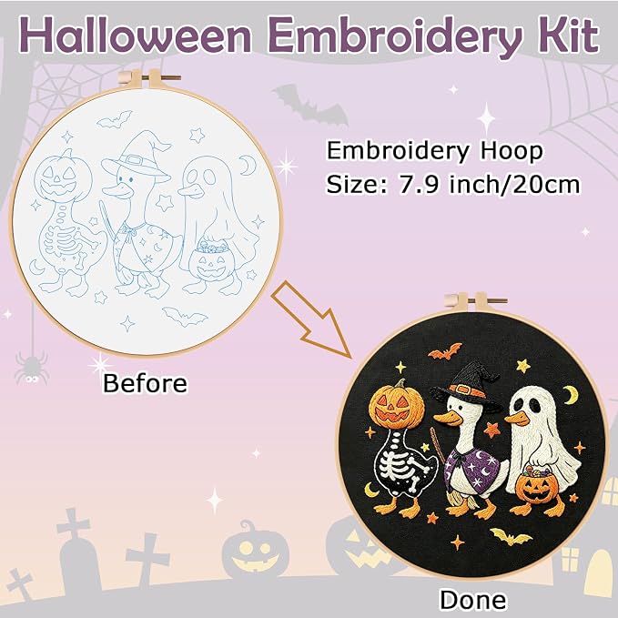 Nuberlic Halloween Embroidery Kit - Image 4