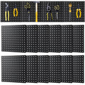 12 Pcs Metal Pegboard Panels 12" x 12" Heavy Duty Steel Peg Boards Wall Tool Organizer with Screw for Garage Tool Storage Office Organization Kitchen Craft Room