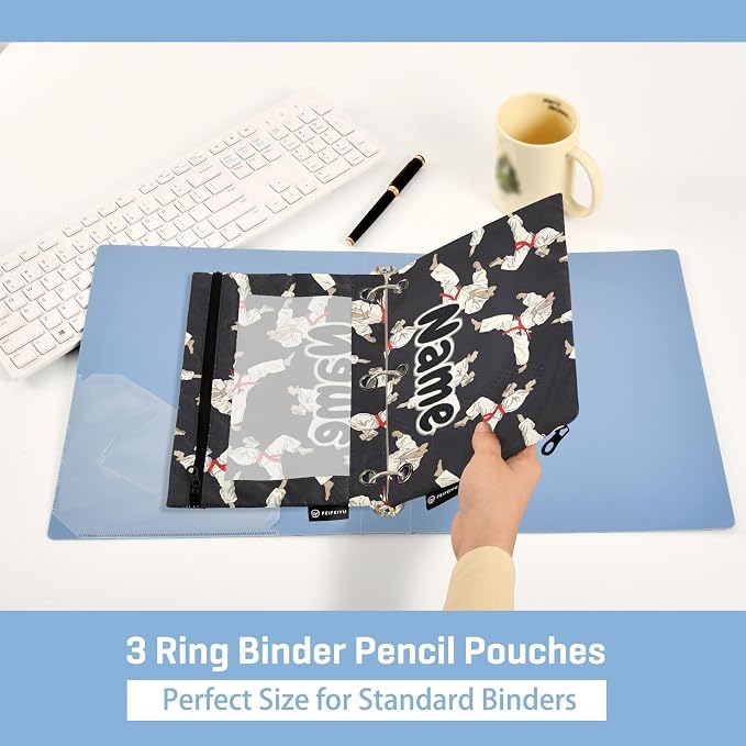 Custom Karate Black Pencil Pouch - Image 4