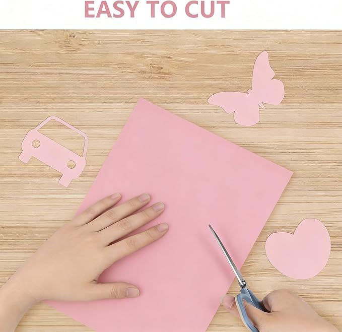 100 Sheets Large Pink Craft Paper - Image 5