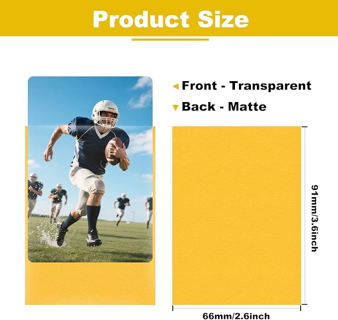 Premium Card Sleeves, 150 Sleeves 2.6''x3.6'' Compatible - Image 2