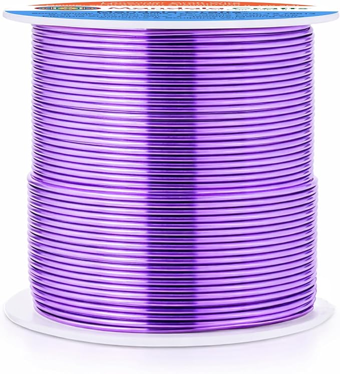 Mandala Crafts 20 Gauge Lavender Anodized Aluminum Craft Wire, 100 FT | Colored - Image 2