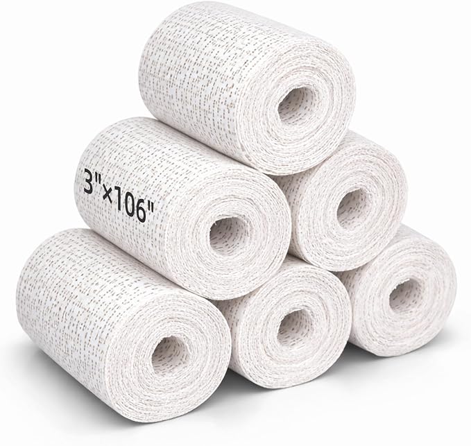 Falling in Art Plaster Cloth Rolls, 6 Pack 500gsm Plaster Bandage, Plaster by FallinginArt