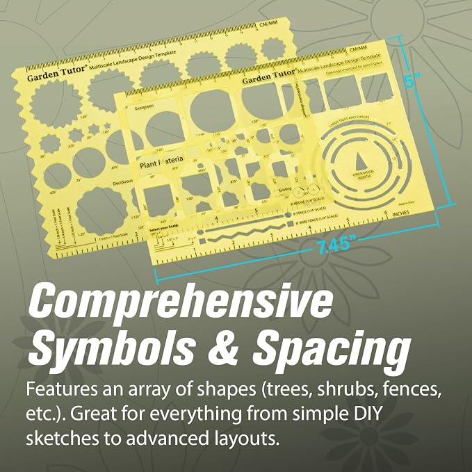 Garden Tutor Multiscale Garden & Landscape Design Templates 2 Precision-Cut - Image 2
