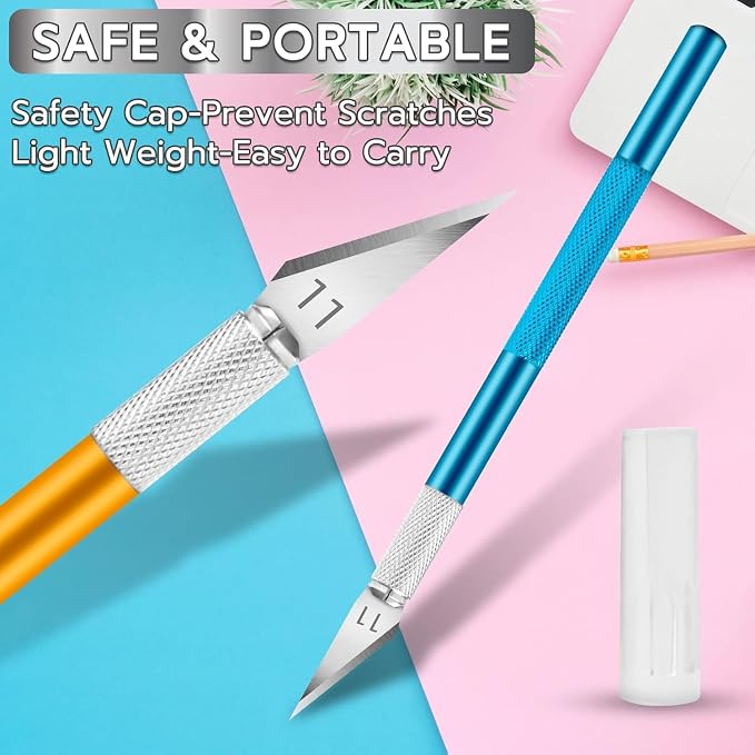 Jetmore 42 Pack Exacto Knife Set, Precision Craft Hobby Knife, Art Knife - Image 4
