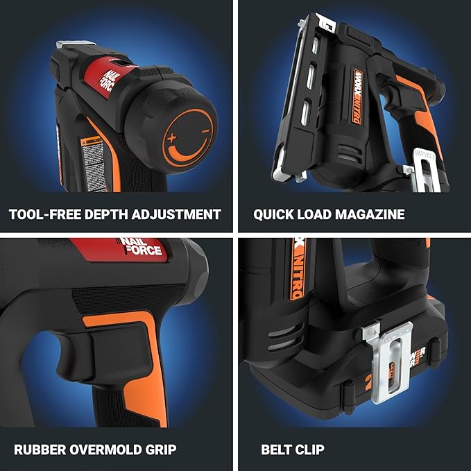Worx Nitro WX843L 20V Power Share 3/8" Cordless Crown Stapler