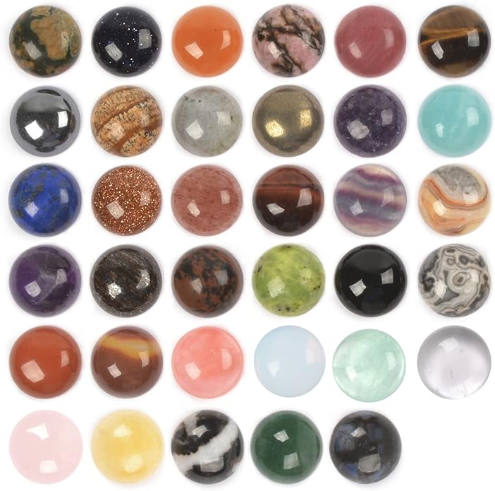 Wholesale Lot Multi-color Gemstone Round Oval Cab Cabochon by Justinstones